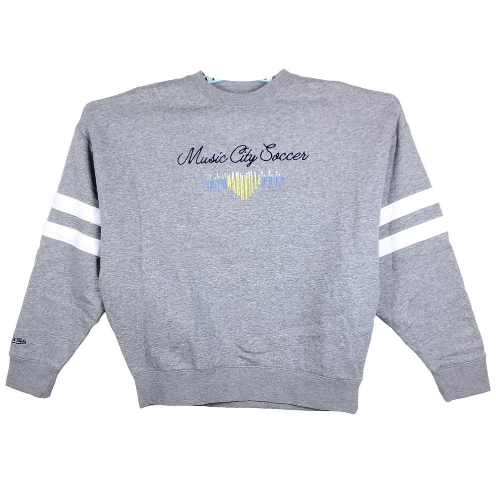 Nashville SC Mitchell & Ness MLS Womens Medium Sweatshirt Embroidery Logo New